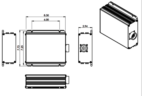 drawing of the 450 watt converter