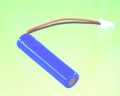 AAA lithium ion cylindrical battery with connector