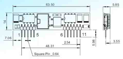 Click here for a larger view of the DC/DC converter drawing