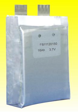 Lithium Polymer Cell 16 Amp Hour