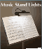 Music stand lights and piano music lights battery powered and  AC powered