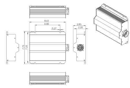 drawing of the 450 watt converter