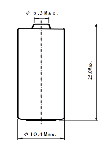 drawing of the ER10250 with dimensions