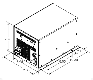 drawing showing dimensions