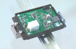DIN rail mount for bus mounting