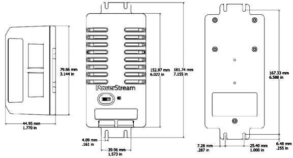 dimensions of the 24 vac ups