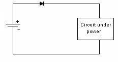 diode protection of reverse polarity