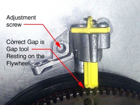 How to use sensor gap tool