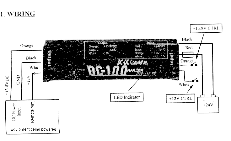 Wiring diagram for the 100 and 150