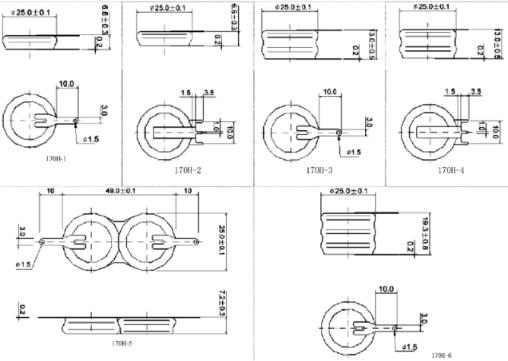 Click here for enlarged view of the coin cell pins and configurations