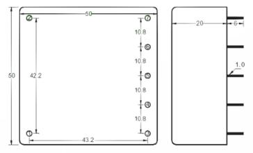 Click here for a larger view of the DC to DC Converter Module Drawing