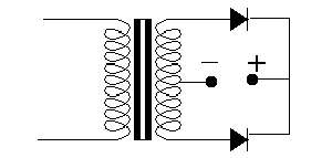 Center Tapped Full Wave Rectifier Power Transformer, used in older adaptors