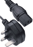 England, UK 3-prong AC plug