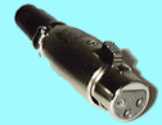 XLR Female for battery packs and battery chargers