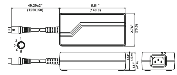 dimensioned drawing