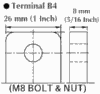 BB Battery terminal B4 drawing