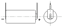 PC Board Mount for lithium sulfur dioxide (Li/SO2) batteries