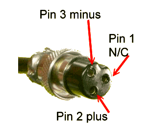 minimoto three pin connector