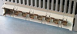 closeup of connector